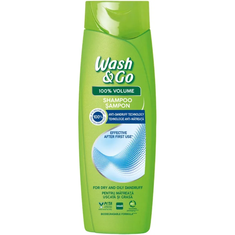 Sampon anti-matreata, 360ml, Wash&Go — preț și oferte