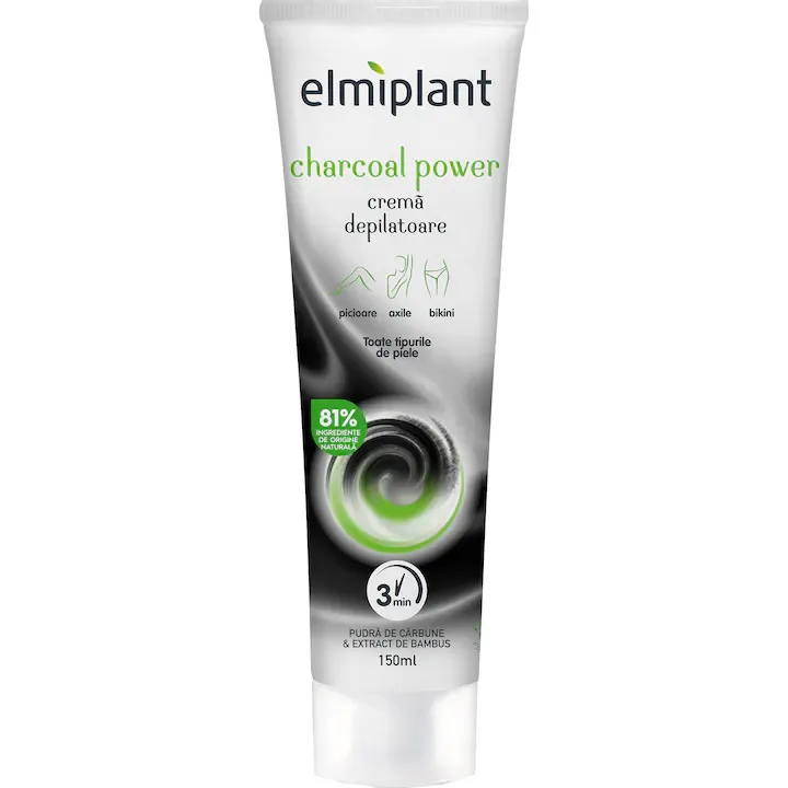 Crema depilatoare Charcoal Power, 150ml, Elmiplant — preț și oferte