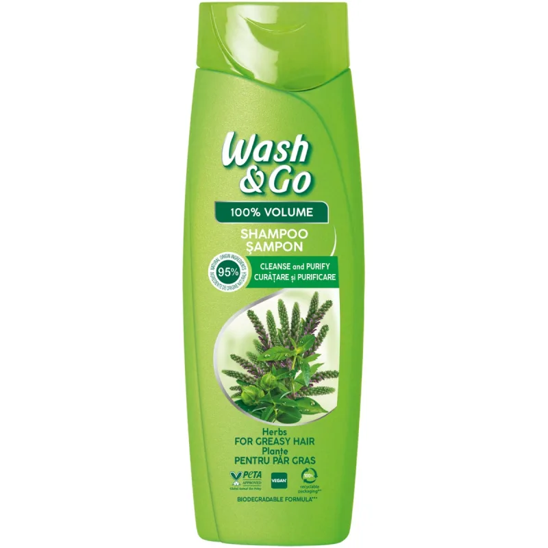 Sampon Herbs, 360ml, Wash&Go — preț și oferte