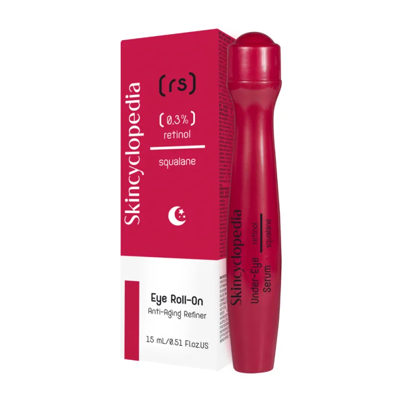 Ser roll-on pentru ochi impotriva ridurilor cu retinol si squalane, 15ml, Skincyclopedia — preț și oferte