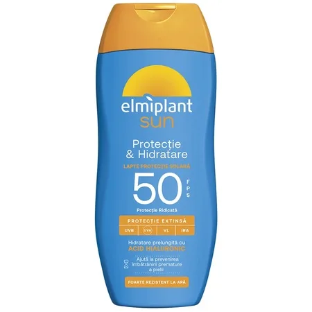 Lotiune cu protectie solara SPF50 Protectie & Hidratare Sun, 200ml, Elmiplant — preț și oferte