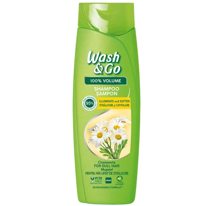Sampon cu musetel, 360ml, Wash&Go — preț și oferte