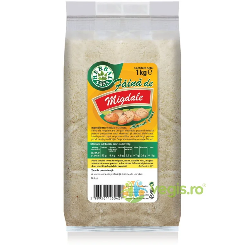Faina de Migdale 1kg Herbavit — preț și oferte