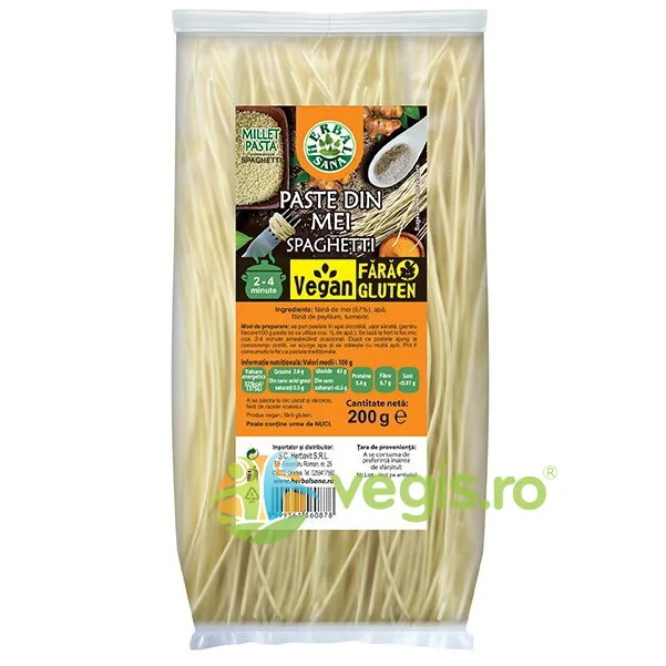 Spagetti din Mei fara Gluten 200g Herbavit — preț și oferte