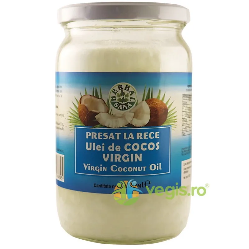 Ulei Cocos Presat la  Rece 600ml Herbavit — preț și oferte