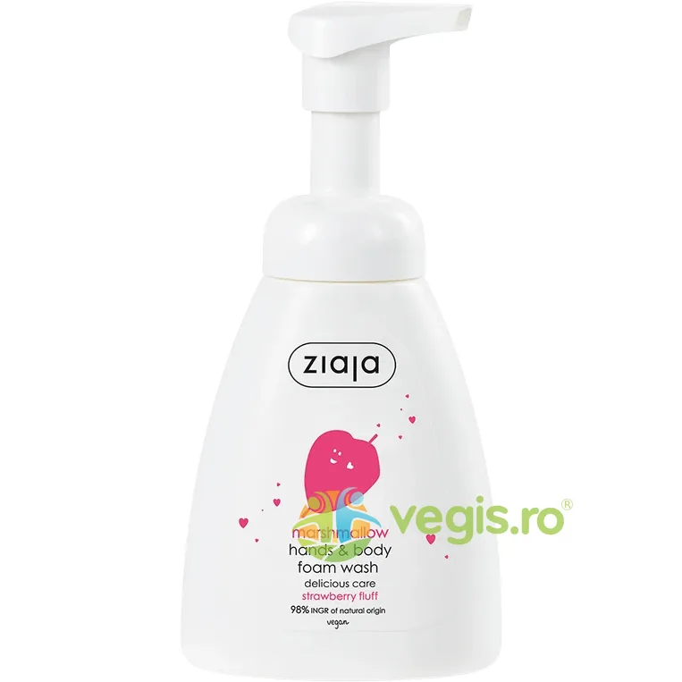 Spuma pentru Maini si Corp Delicious Skin Care Marshmallow 250ml ZIAJA — preț și oferte