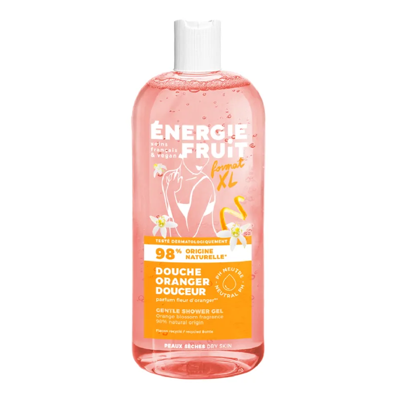 Gel de dus hidratant cu Floare de Portocal, 500 ml, Energie Fruit — preț și oferte