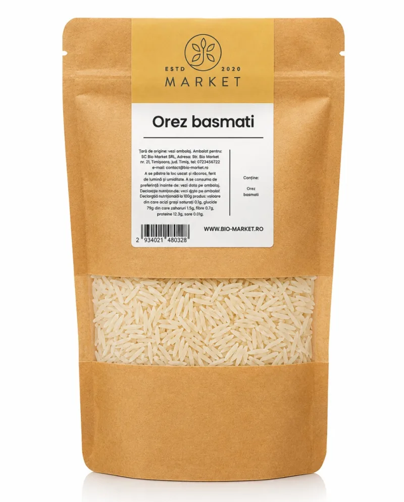 Orez Basmati, 500 g, Bio-Market — preț și oferte