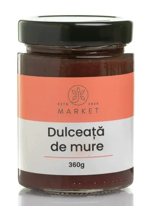Dulceață de mure fără zahăr, 360 g, Bio-Market