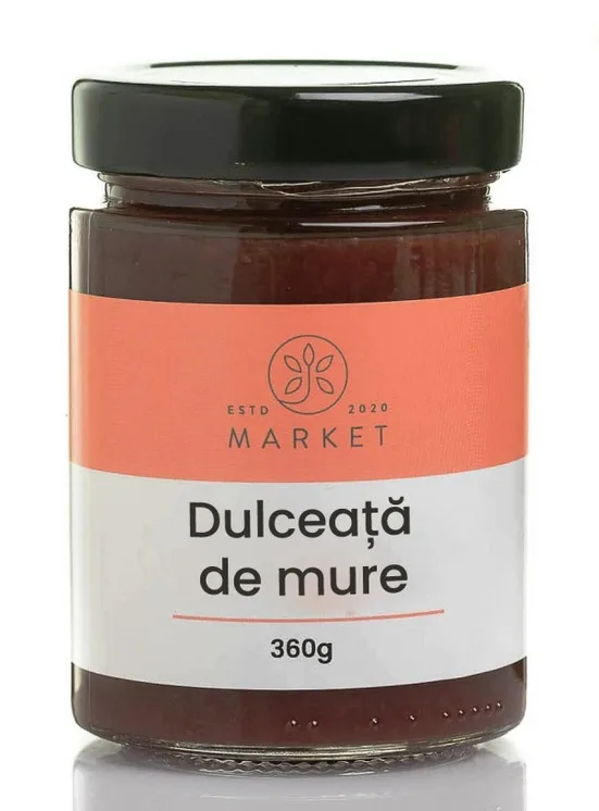 Dulceață de mure fără zahăr, 360 g, Bio-Market — preț și oferte