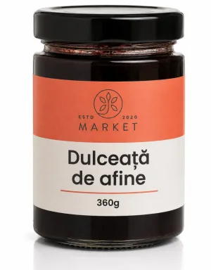 Dulceață de afine fără zahăr, 360 g, Bio-Market