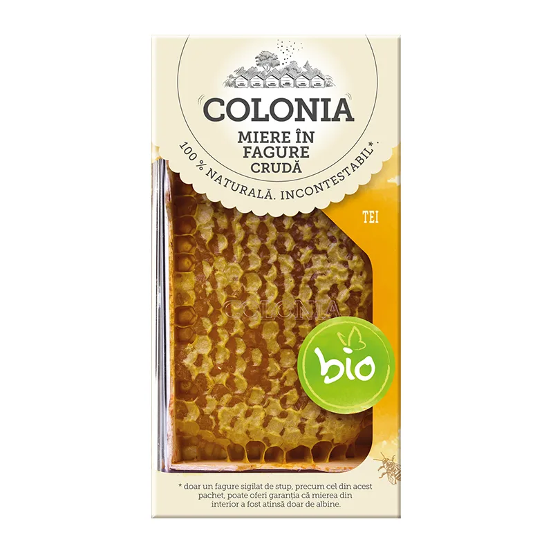 Fagure cu miere de tei cruda Bio, 150g, Colonia — preț și oferte