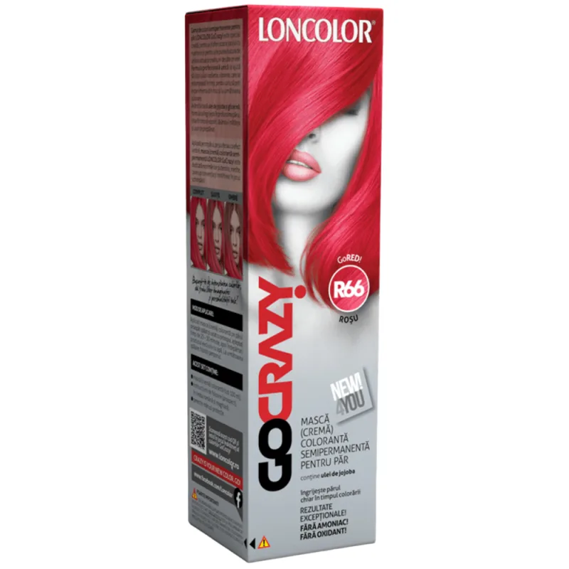 Crema coloranta GoCrazy Nr. R.66, 100ml, Loncolor — preț și oferte
