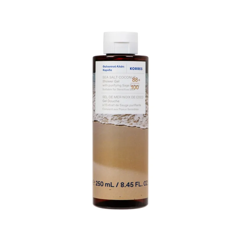 Gel de dus Sea Salt Coconut, 250ml, Korres — preț și oferte