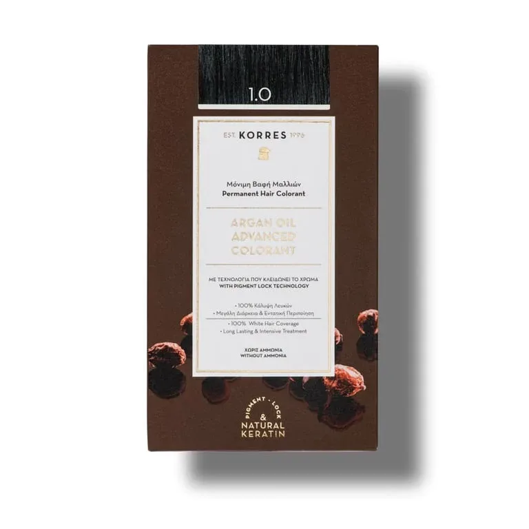 Vopsea de par Argan Oil 1.0, 50ml, Korres — preț și oferte