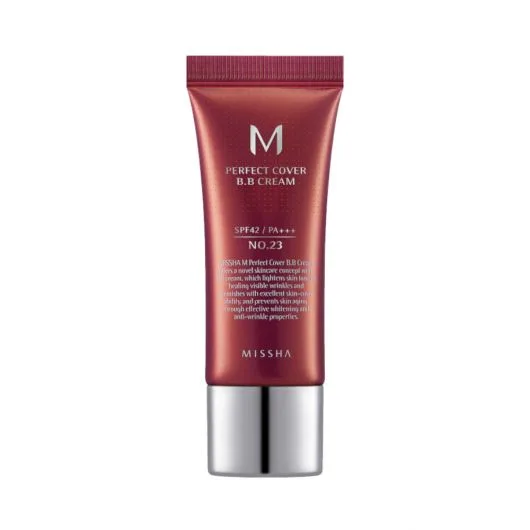 BB Cream M Perfect Cover SPF42/PA+++ Nuanta 23/Bej natural, 20ml, Missha — preț și oferte