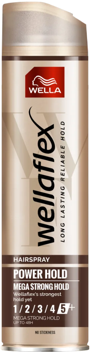 Fixativ cu grad de fixare 5 Mega Strong Hold  Wellaflex, 250ml, Wella