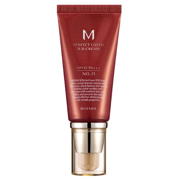 BB Cream M Perfect Cover SPF42/PA+++, nuanta 21 Bej Deschis, 50ml, Missha — preț și oferte