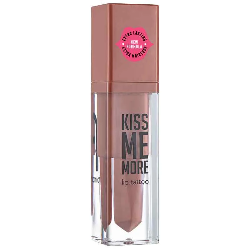 Ruj lichid Kiss Me More Lip Tattoo No 17 Nudist, 3.8ml, Flormar — preț și oferte