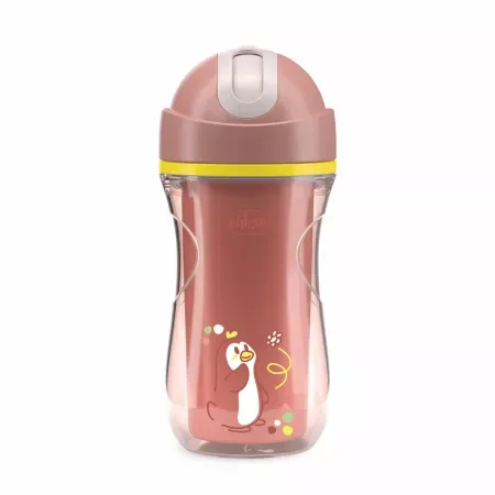 Canuta sport termorezistenta roz cu pai 14 luni+, 266ml, Chicco — preț și oferte