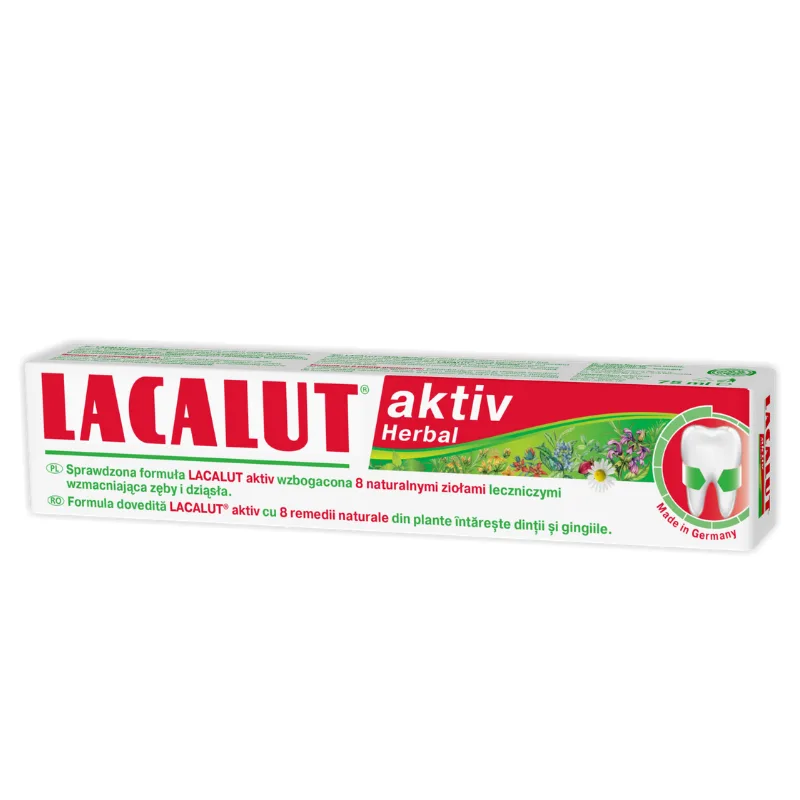 Lacalut aktiv herbal 75 ml ZDROVIT — preț și oferte