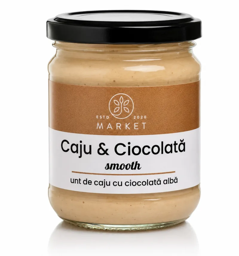 Unt de Caju cu Ciocolată Albă, 170 g, Bio-Market — preț și oferte