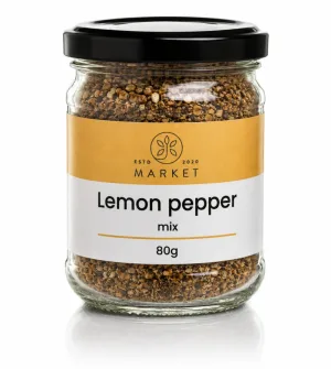 Lemon Pepper Mix, 80 g, Bio-Market