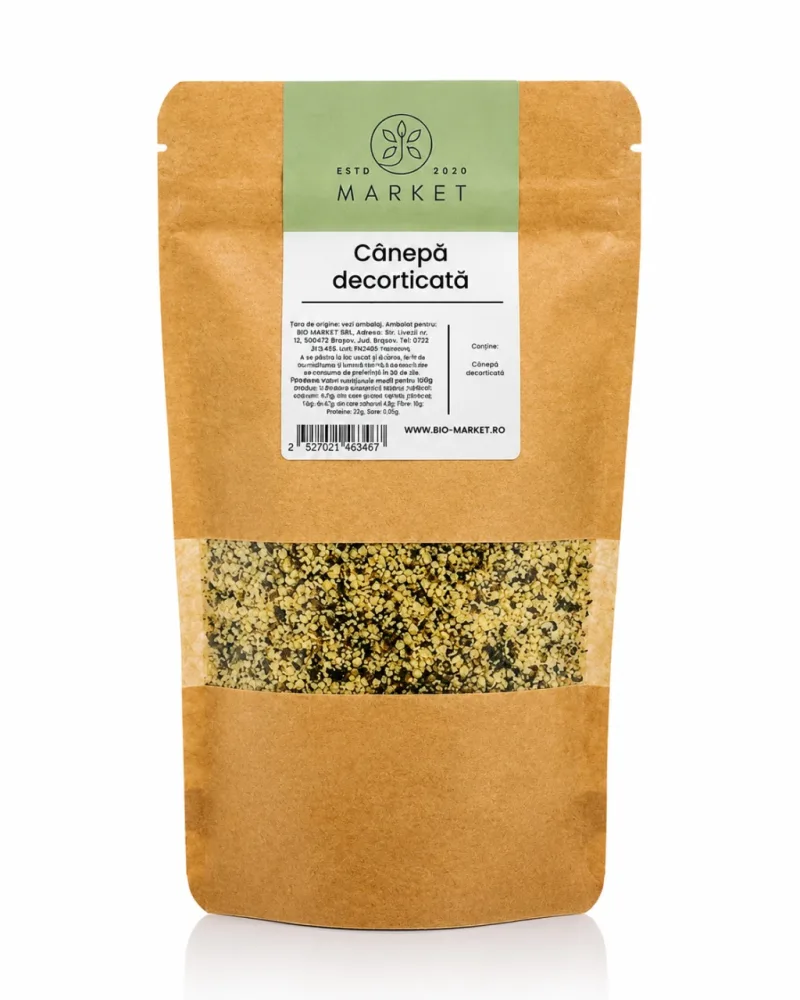 Cânepă Decorticată, 250 g, Bio-Market — preț și oferte