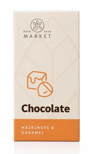 Ciocolată Artizanală cu Caramel, 100 g, Bio-Market