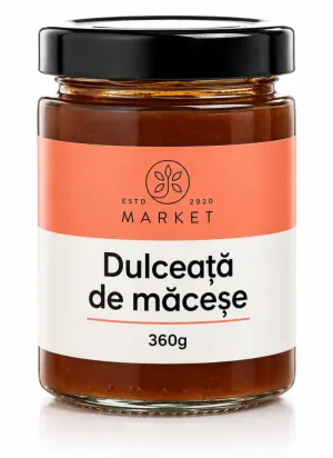 Dulceață de Măceșe (Pastă) fără Zahăr, 360 g, Bio-Market