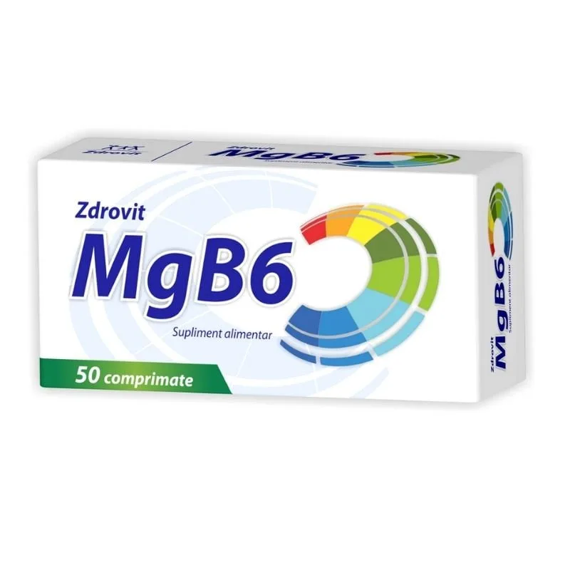 Magneziu + Vitamina B6, 50 comprimate, Zdrovit — preț și oferte