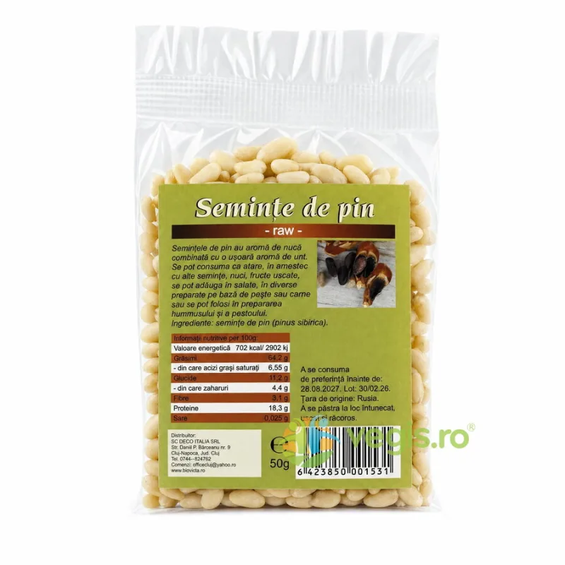 Seminte de Pin Crude 50g Deco Italia — preț și oferte