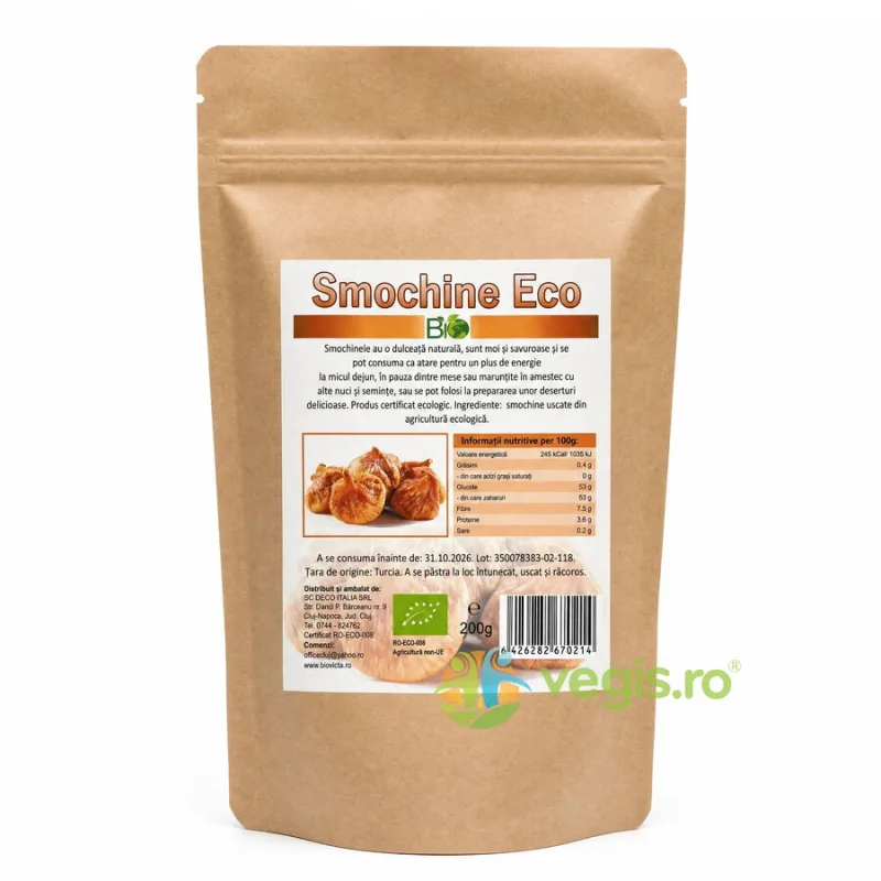 Smochine Uscate Ecologice/Bio 200g Deco Italia — preț și oferte
