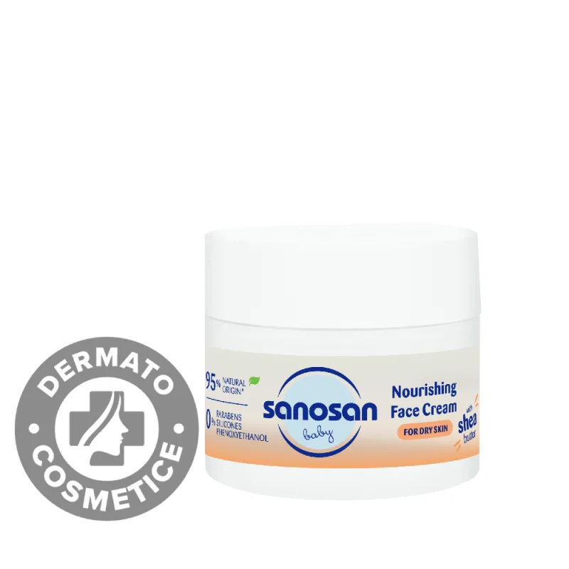 Crema nutritiva de fata pentru piele uscata 0 luni+, 50ml, Sanosan — preț și oferte