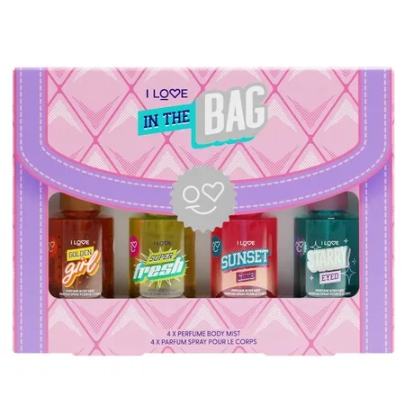 Pachet Spray de corp In The Bag, 4 bucati, I Love Cosmetics — preț și oferte