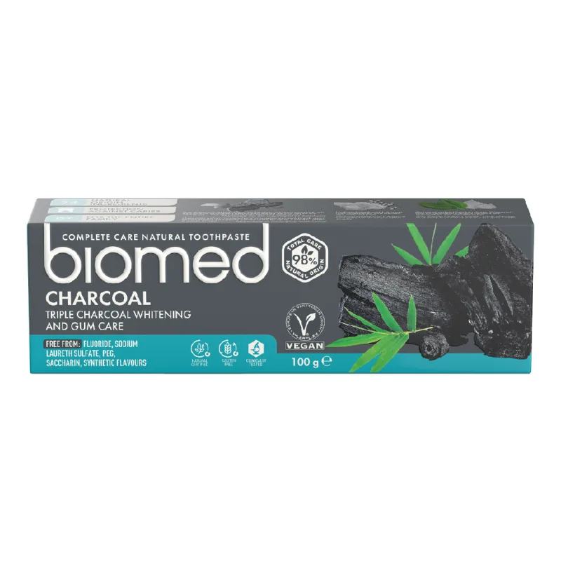 Pasta de dinti Charcoal, 100 g, Biomed — preț și oferte