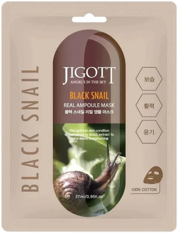 Masca Black Snail Real Ampoule Mask, 27ml, Jigott — preț și oferte