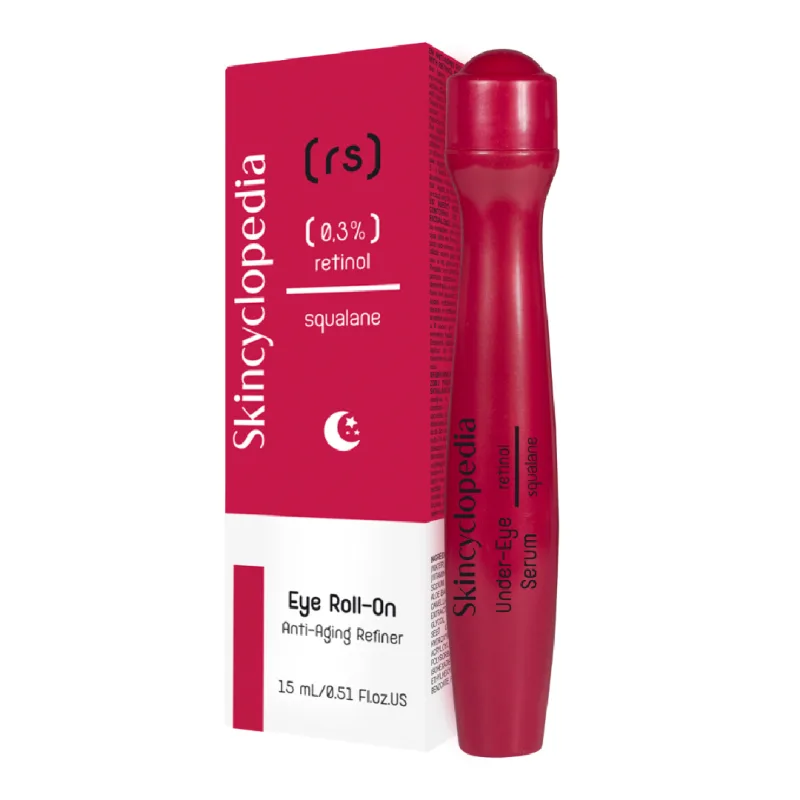 Ser roll-on pentru ochi cu Retinol si Squalane, 15ml, Skincyclopedia — preț și oferte