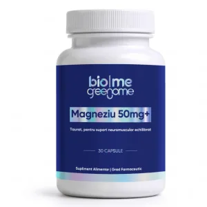 Magneziu taurat 50mg+, 30 capsule, Biome