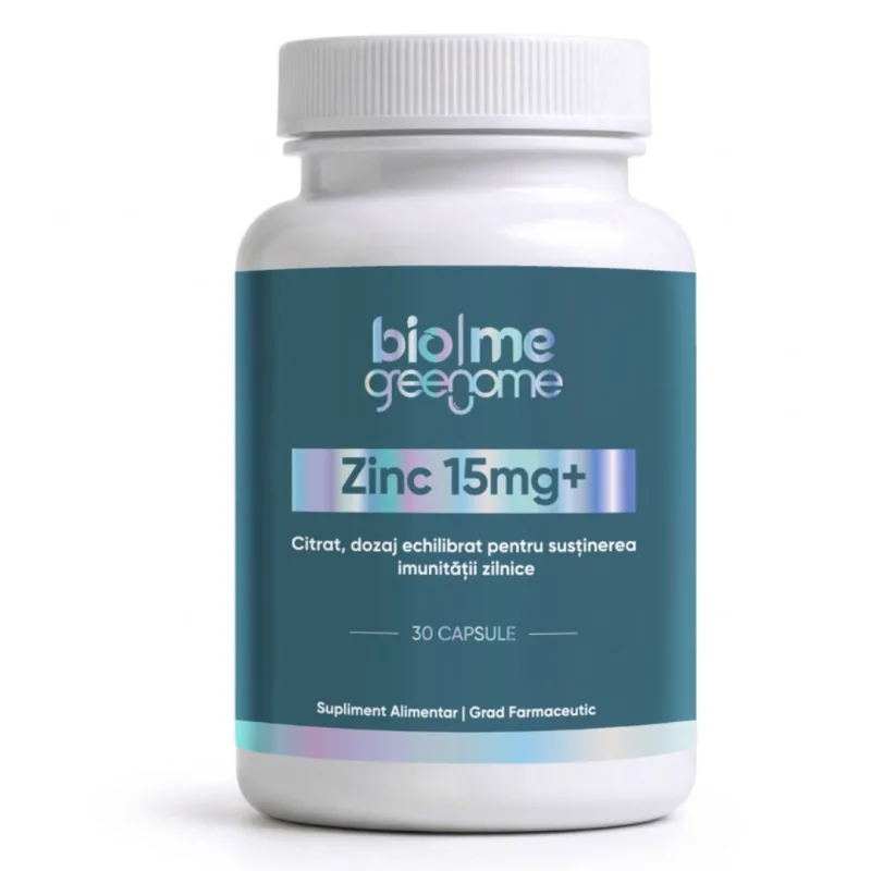 Zinc Citrat, 15mg+, 30 capsule, Biome — preț și oferte