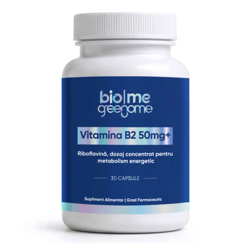 Vitamina B2, 50mg+, 30 capsule, Biome — preț și oferte