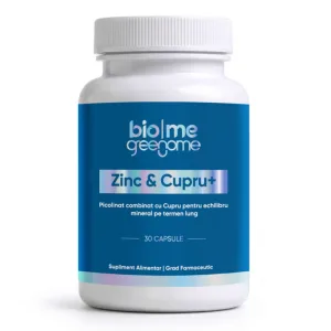 Zinc Picolinat si Cupru Gluconat+, 30 capsule, Biome