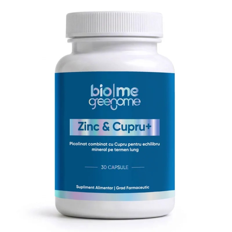 Zinc Picolinat si Cupru Gluconat+, 30 capsule, Biome — preț și oferte