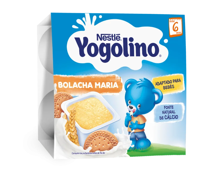 Gustare gris cu lapte si biscuiti Yogolino, 4 x 100g, Nestle — preț și oferte
