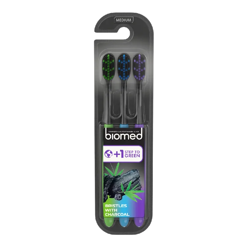 Set periute de dinti Black Three, medium, 3 bucati, Biomed — preț și oferte
