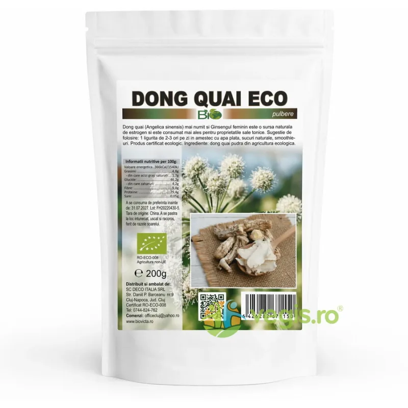 Dong Quai Pulbere Ecologica/Bio 200g Deco Italia — preț și oferte