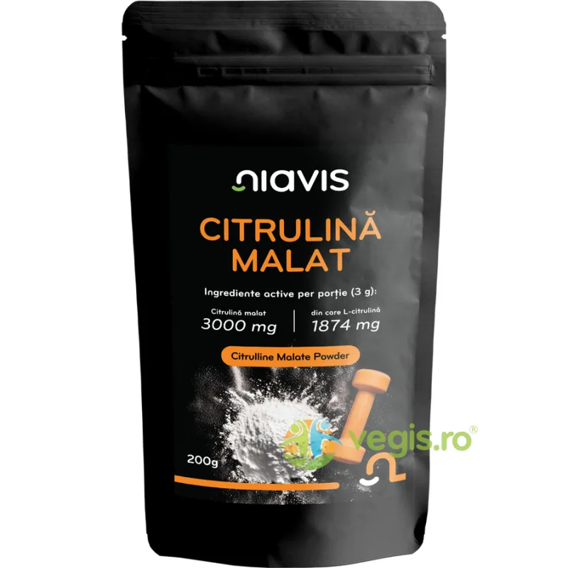 Citrulina Malat Pulbere 200g NIAVIS — preț și oferte