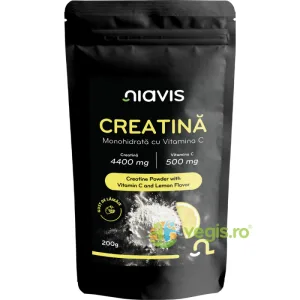 Creatina Monohidrata cu Vitamina C - Gust de Lamaie 200g