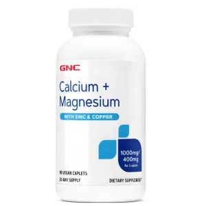 GNC Calciu, Magneziu, Zinc si Cupru - 90 capsule
