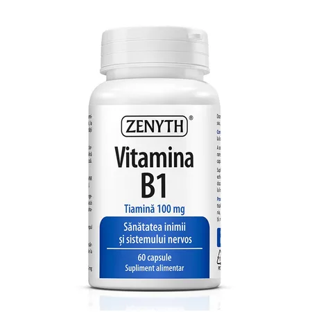 Vitamina B1 60 capsule Zenyth — preț și oferte